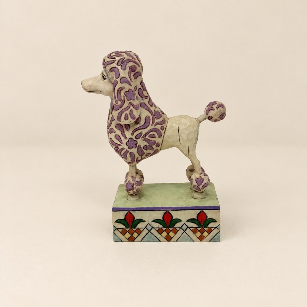Jim Shore Lulu Poodle Figurine 2005 Heartwood Creek Enesco V4004849